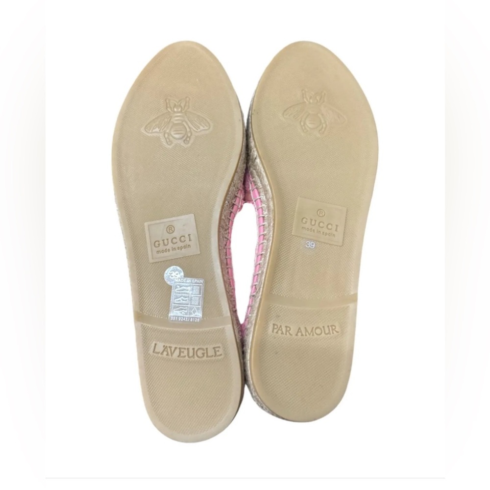 Gucci Interlocking G Terry Cloth Espadrilles EU39 US8.5 Pink; Full inclusion - Picture 5 of 16